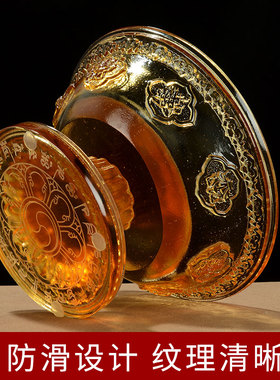 闯隆黄财神像水供财神藏式供水碗