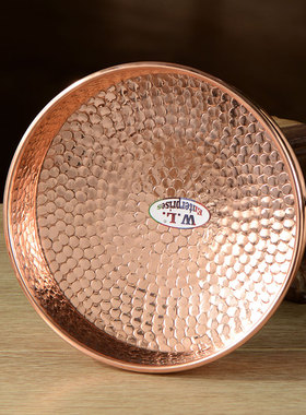 红铜曼扎盘客厅家用曼茶罗修盘