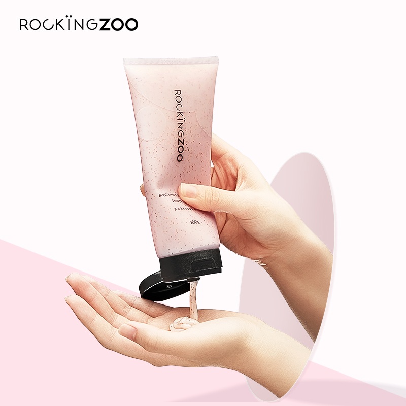 摇滚动物园旗舰店摇滚动物园磨砂膏角质身体嫩白全身改善疙瘩毛囊死皮烟酰胺沐浴露0