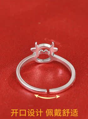纯银女简约设计感可爱饰品