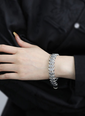 足银复古国风如意编绳手链女2025年气质小众设计新中式时尚百搭