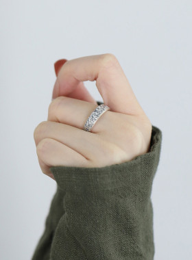 足银999复古祥云戒指女2025年轻奢高级感小众设计指环百搭饰品