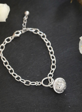 925银铃铛手链女民族风手环新中式高级感小众设计手环