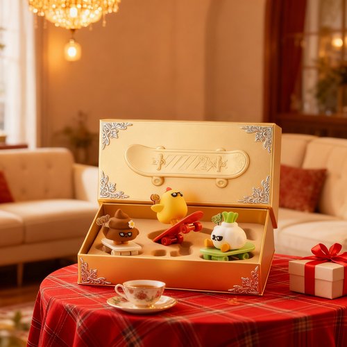 可爱卡通动物桌面摆件潮玩手办生日礼物装饰品 - 图1