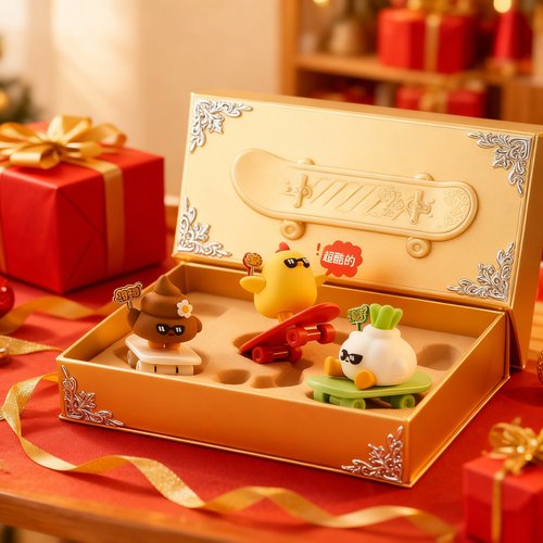 可爱卡通动物桌面摆件潮玩手办生日礼物装饰品 - 图3