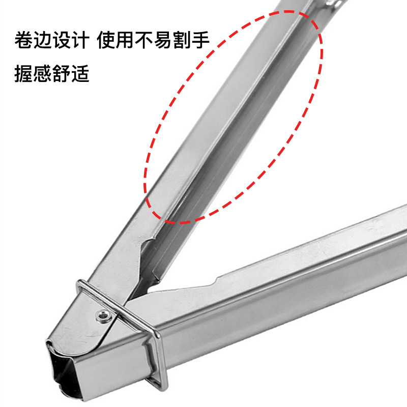 不锈钢食品夹子烤肠烤肉夹商用油炸鸡排烧烤夹加长炸串熟食面包夹,淘宝优惠券,粉丝福利购,淘宝优惠卷