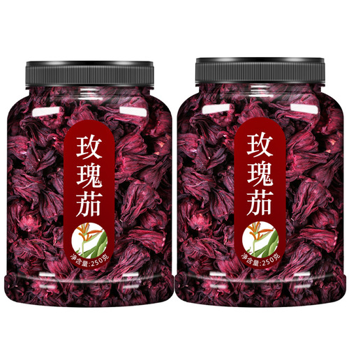 正品洛神花玫瑰茄特级500g罐装花茶新鲜洛神花茶包官方旗舰店陈皮