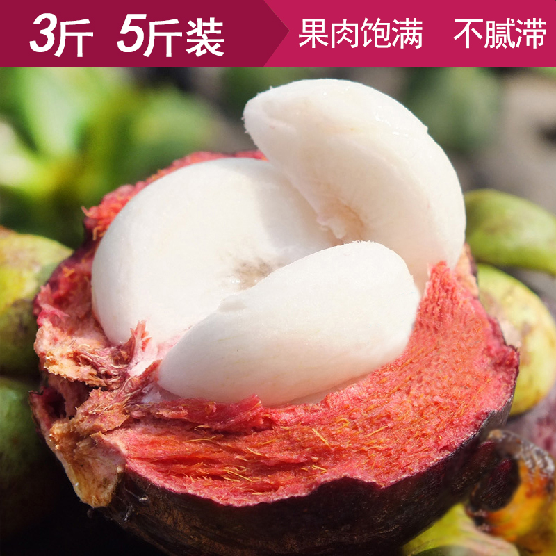 果倍棒旗舰店【果倍棒】泰国进口新鲜山竹 精选大果3斤装 孕妇水果 包邮0