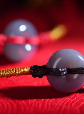 新疆文博馆和田玉平安扣手链二十四节气新中式手链送女友中秋礼物