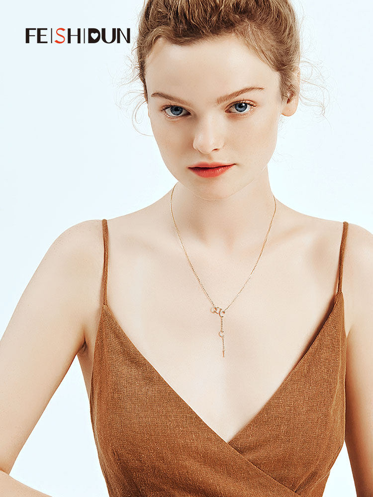 女施塔洛施洛华世奇纯银ins锁骨链 妃诗顿项链