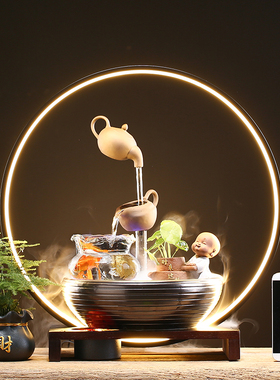 禅意风悬壶流水招财乔迁开业礼品