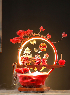 结婚礼物陶瓷灯饰流水