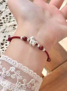 生肖马本命年红绳手链纯