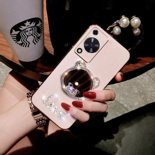 华为畅享70手机壳畅想70新款硅胶FGD一AL00保护套镶钻ALOO全包FGDAL软壳畅亨七十防摔补妆镜FGDALOO外壳女款 - 图0