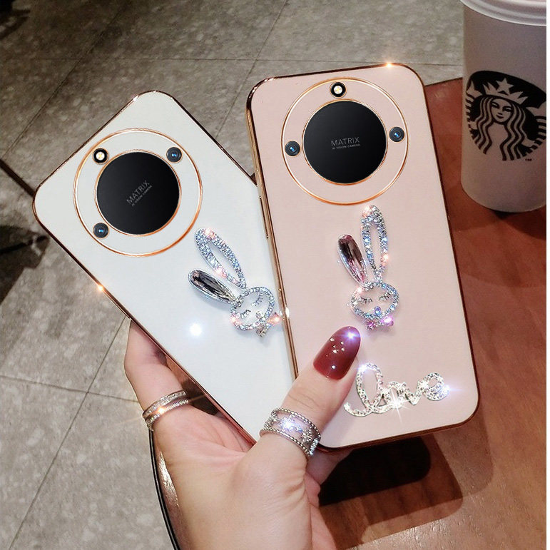 华为荣耀X50手机壳honorX50.新款硅胶ALI一AN00保护套镶钻ALIAN网红anoo全包叉x5o防摔honor曲屏ⅹ50外壳女潮