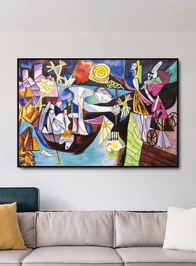 毕加索油画手绘油画布世界名画
