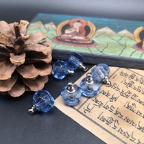 Blue Multi-faceted Ball K9 Crystal Gau Glossy Finish Transparent Crystal Gau