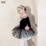 Детский костюм, черная спортивная одежда, раздельный лонгслив для раннего возраста, осенняя демисезонная юбка