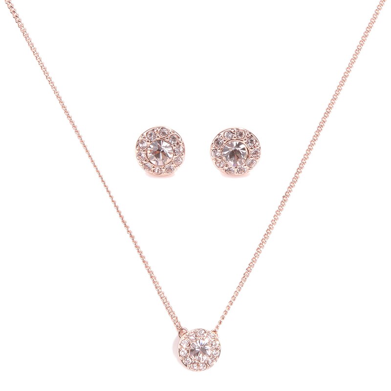 givenchy女士碎钻锁骨项链组合耳钉 BAC海外项链