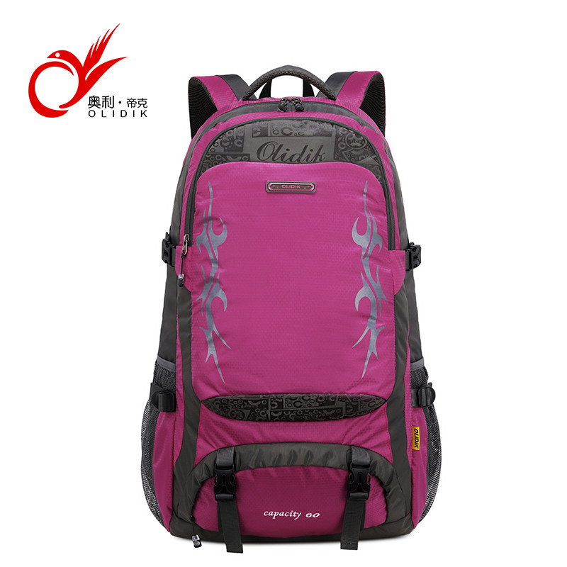 超轻便大容量户外女士防水男登山包 奥利帝克一零双肩背包