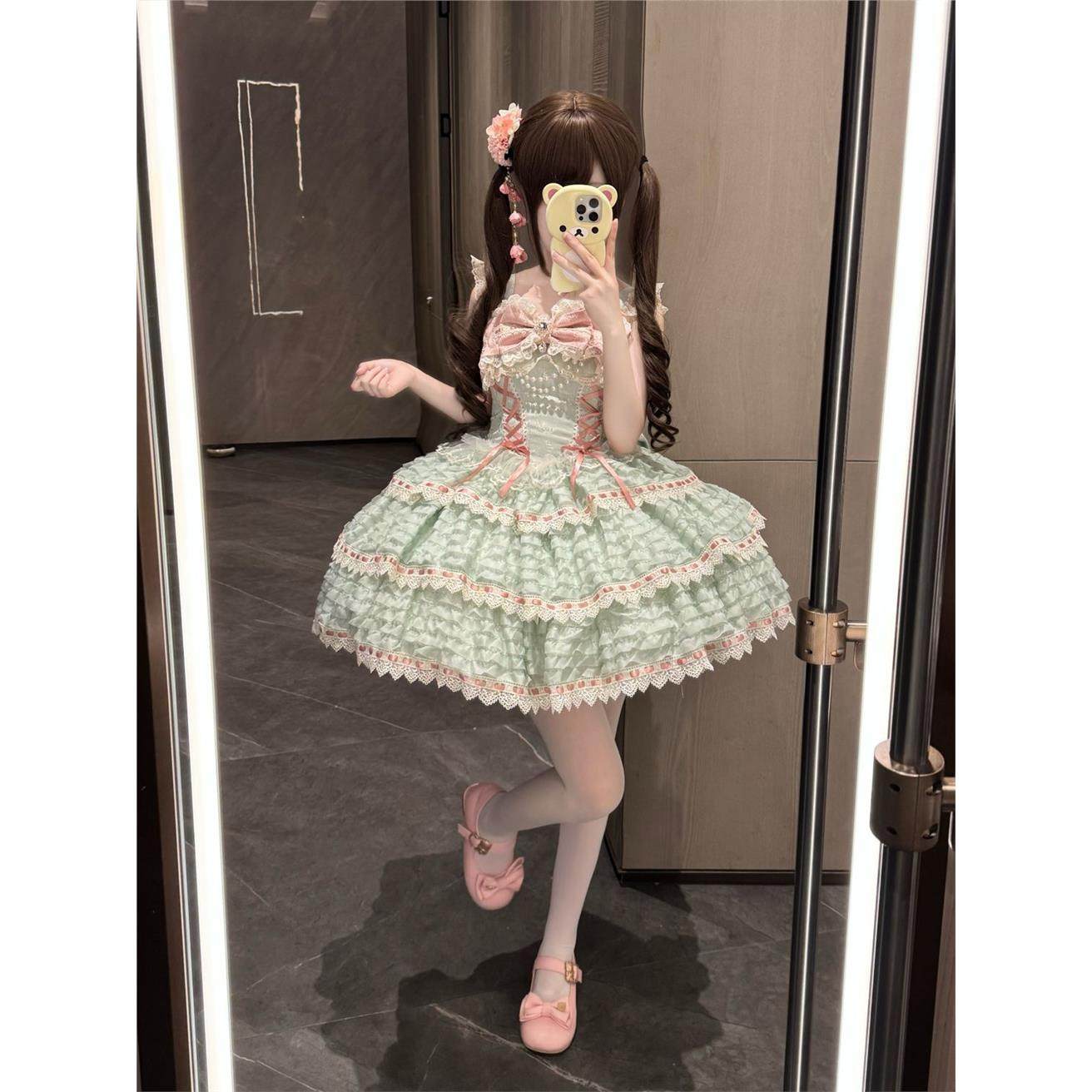 韩菇凉~原创设计Lolita洋装小众jsk吊带连衣裙女夏季,淘宝优惠券,粉丝福利购,淘宝优惠卷