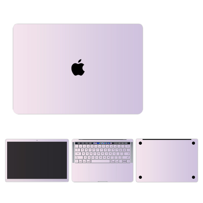 简约纯色笔记本贴膜适用苹果MacBookPro13 AIR11 A2338 2337 2159 2241 2179 1932 1990 1989 2289电脑壳贴纸-图3