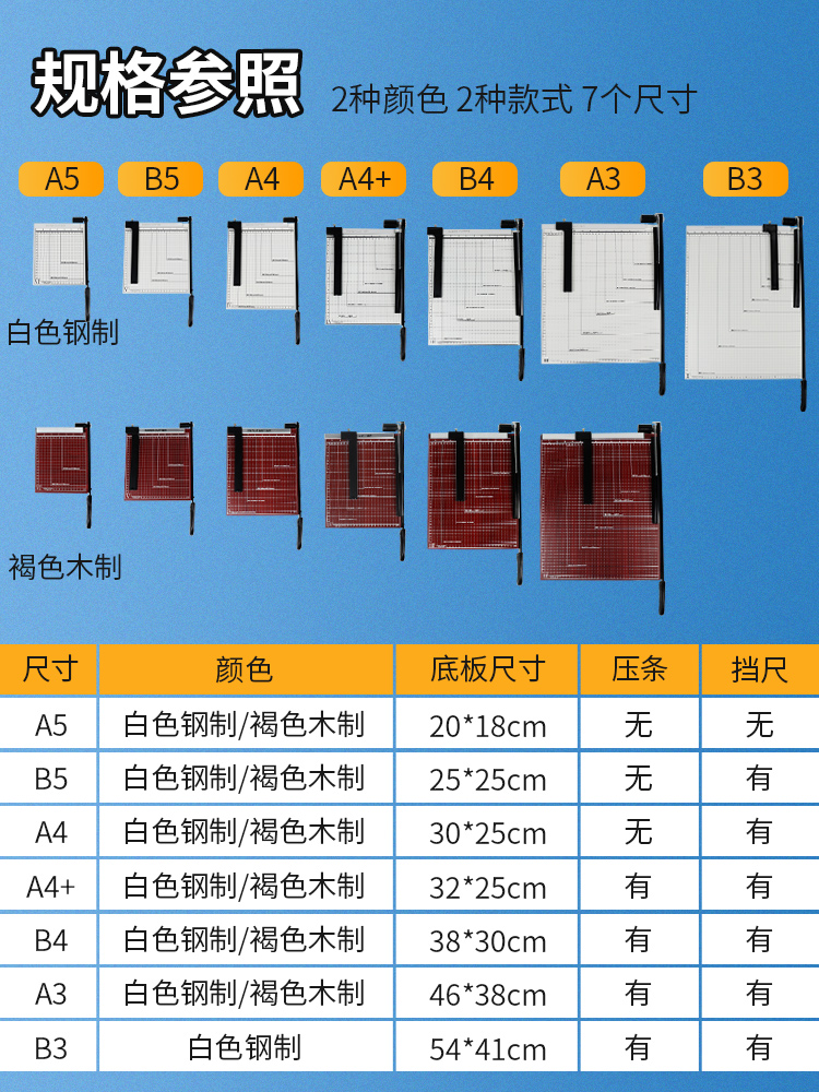 宝预a4切纸刀会计凭证办公裁纸刀裁切机切纸闸刀相片切刀裁切器办-图3