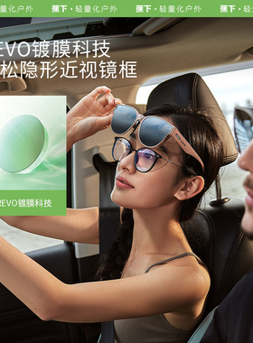 蕉下圆框折叠近视套镜FO