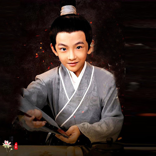影视古装小戏骨武林外传同款古装郭芙蓉白展堂儿童演出服话剧服装 - 图3