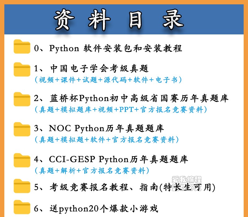 python少儿编程课程考级竞赛电子学会蓝桥杯NOC真题ppt视频教程-图1