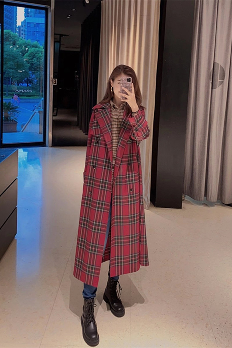 阿玛施旗舰店官网正品2020秋季新款 范芙熙风衣