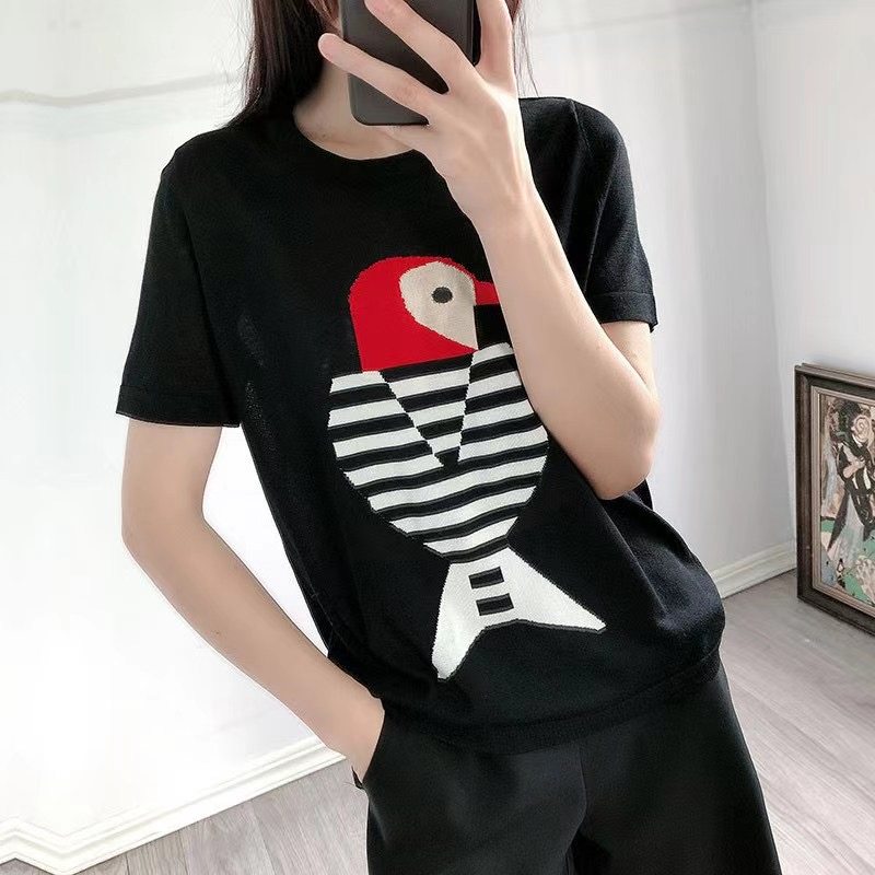 年阿玛施新特旗舰店官网啄木鸟t恤 范芙熙毛针织衫