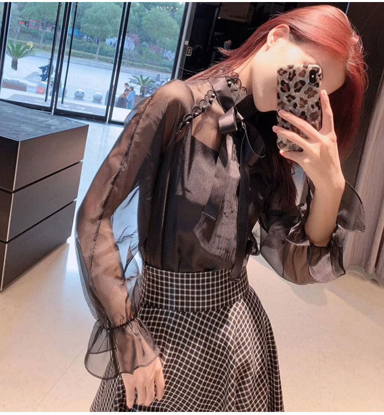  范芙熙蕾丝衫/雪纺衫