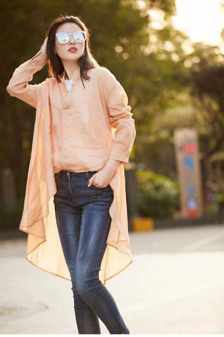 阿玛施旗舰店官网2020夏新款衬衫 范芙熙衬衫