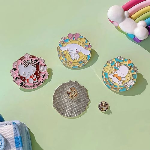 合金胸针 三丽鸥玉桂狗库洛米帕恰狗金属徽章可爱装饰包衣服胸针 - 图2