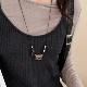 Creative camera pendant sweater chain autumn and winter women's clavicle chain