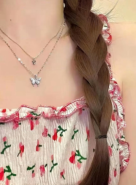 合金项链精致蝴蝶项链女轻奢diy