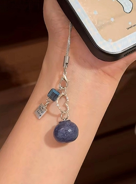创意蓝莓钥匙扣包包挂件手机链