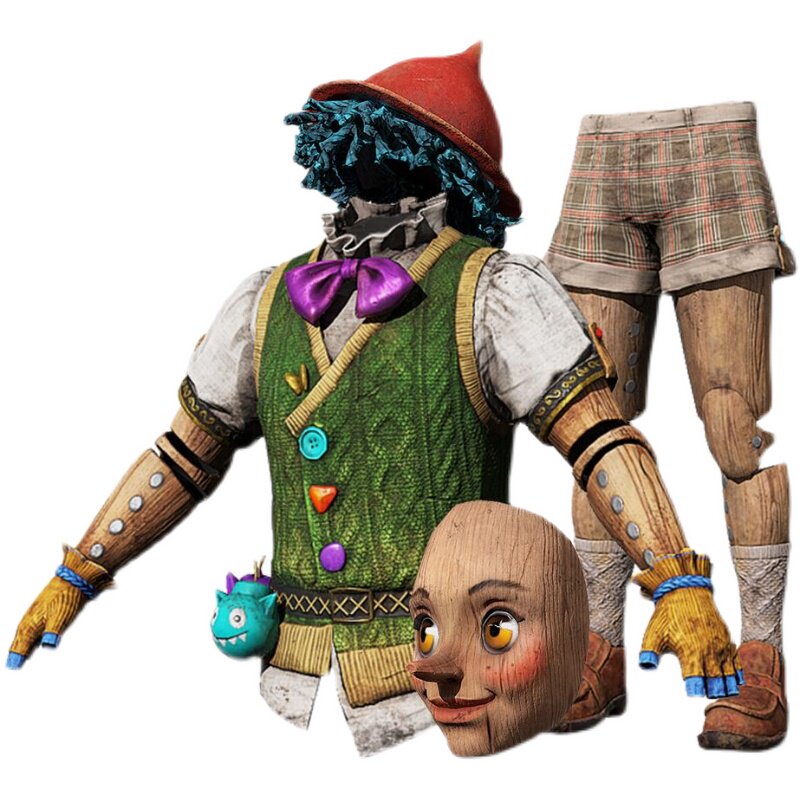 PUBG绝地求生皮肤拘束解除礼包套装 小木偶帽子面具吃鸡CDK兑换码