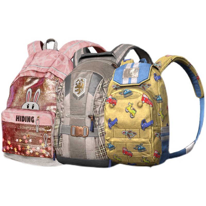 pubgPUBG绝地求生皮肤书包礼包粉色背包套装 一1级二2级吃鸡CDK兑换码