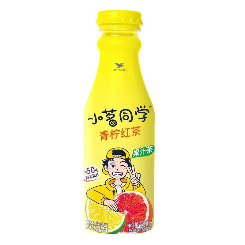 统一小茗同学冷泡茶480ml*8瓶整箱绿茶青柠红茶多口味选全新包装