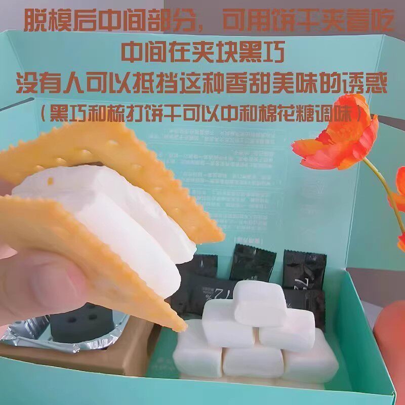 自嗨炉炭烤棉花糖自制手工DIY围炉碳烧烤可以烤的棉花糖爆款零食,淘宝优惠券,粉丝福利购,淘宝优惠卷