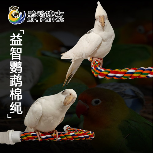 哈根哈利鹦鹉攀爬棉绳站棒站棍杆磨爪棒玄凤牡丹鸟笼玩具用品配件 - 图3