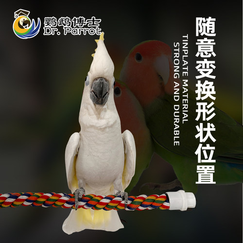 哈根哈利鹦鹉攀爬棉绳站棒站棍杆磨爪棒玄凤牡丹鸟笼玩具用品配件 - 图2