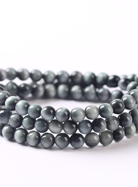 男女士鹰眼石简约单圈多圈手串