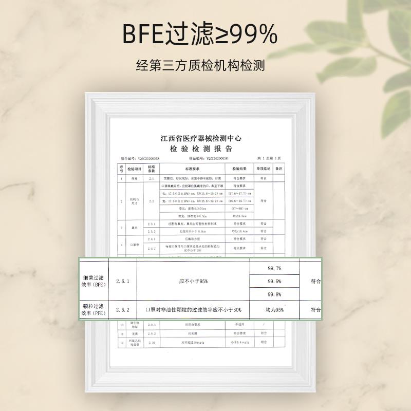 格兰斯透气口罩无菌一次性外科粉尘防三层莫兰迪深卡其色 - 图3