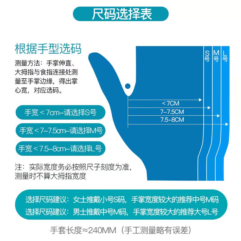 一次性医用外科手套橡胶检查乳胶手术无菌独立包装无粉医疗级-图3