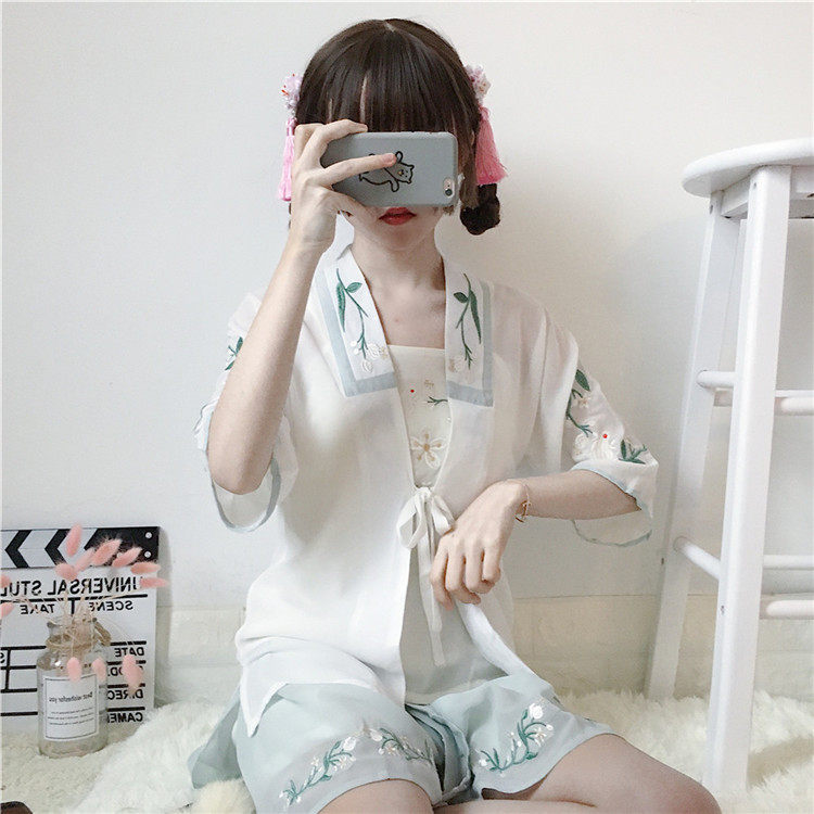 中国风古装夏季仙气飘逸学生汉服 琉璃梦民族服装/舞台装