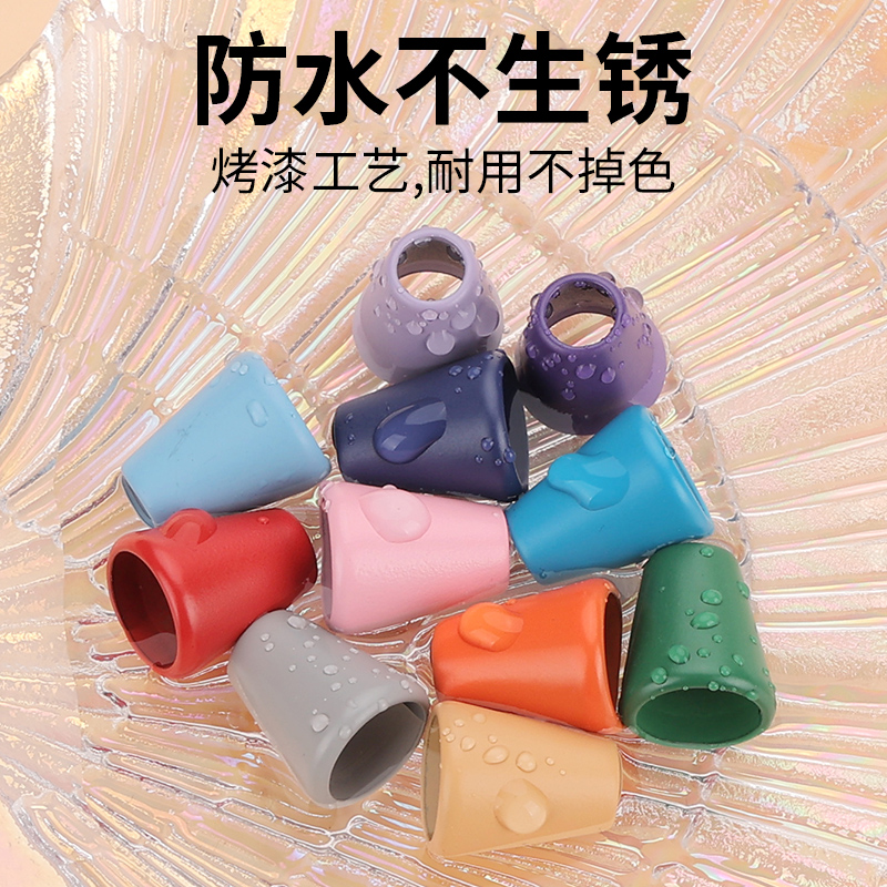 金属彩色吊钟卡扣卫衣羽绒服帽子抽绳止绳扣调节扣穿绳止滑扣装饰 - 图0