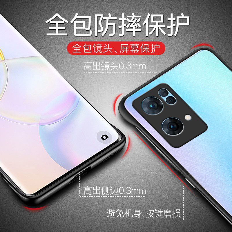 opporeno7手机壳reno6pro+套reon5k无边框reno5十por曲面屏oppo7se限量版0ppo女2021新款潮网红opρo男op高端 - 图3